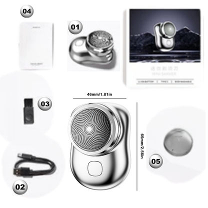 Mini rasoir électrique aste USB portable